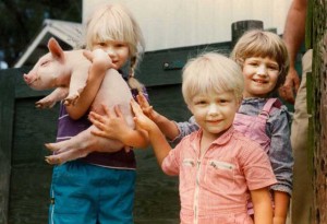 Hannah, Asa, and Cecily Pingree, 1984