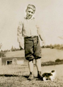 Woodrow Bunker as a boy
