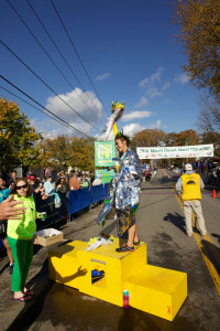 Women's marathon champion Leah Frost.